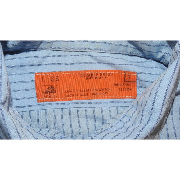 Vintage University of Pittsburgh PITT Durable Press Work Shirt Men's Large USA - Picture 3 of 6